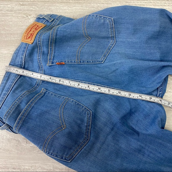 🧧SOLD🧧Levi’s 721 Vintage High Rise Orange Tan Jeans - Picture 6 of 9